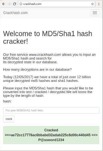 md5/sha1 exemplo de um salt