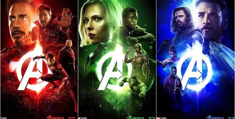 Imagens com alguns personagens dos Vingadores