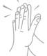 Desenho de um Hi five