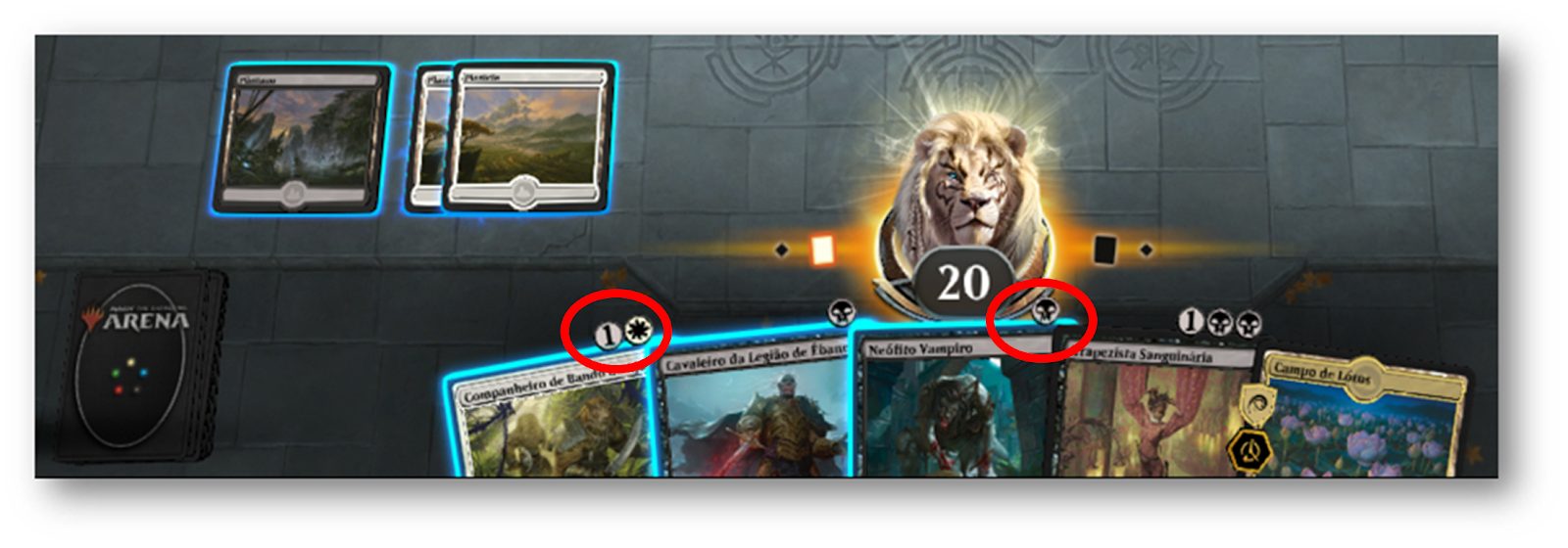 exemplo de jogo do magic the gathering