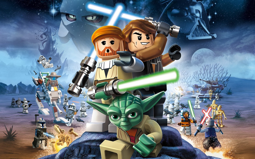 imagem em formato de lego do star wars