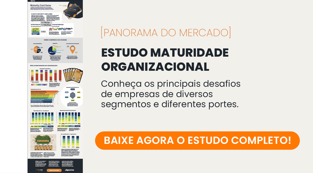 Infográfico: Maturidade organizacional nas empresas em diversos setores